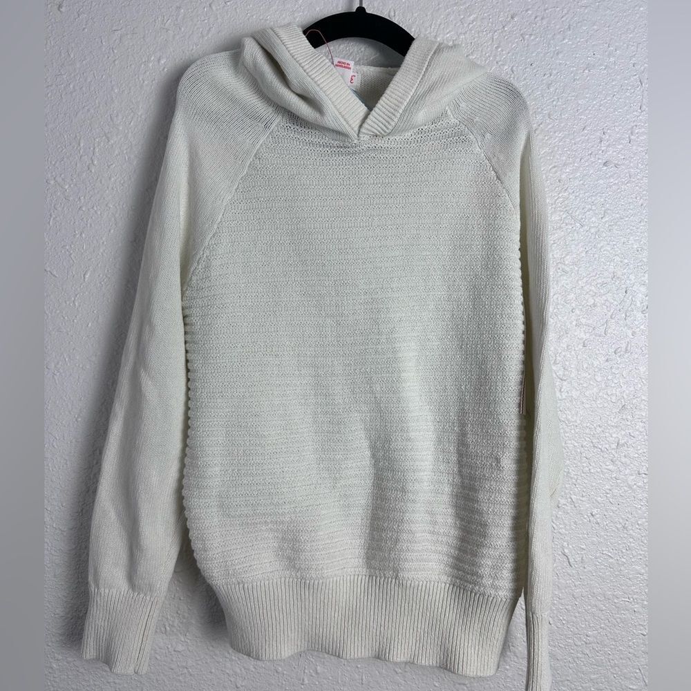 Cat & Jack Cream Hooded Sweater